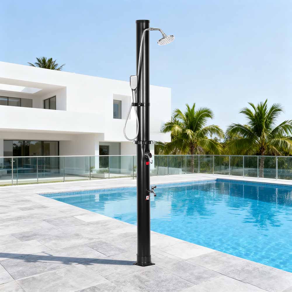 LY18L05-HB 18L Două secțiuni ABS Crom Cap de duș Duș solar Duș în aer liber de grădină